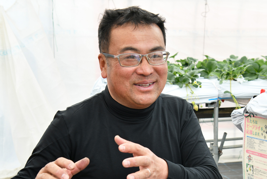味わいの異なる6種類のいちご食べ比べが大人気<br />
減農薬・水・土にこだわった皆が笑顔になれる農園<br />
